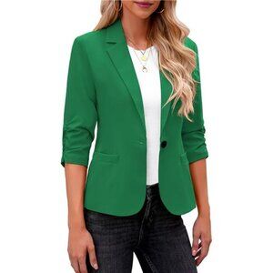 Blazers for Women Suit Jackets Dressy 3/4 Sleeve Blazer Business Casual Outfits